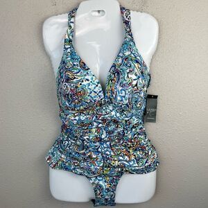 NWT Lauren Ralph Lauren Tankini and Matching Bottoms Sizes 10 or 16